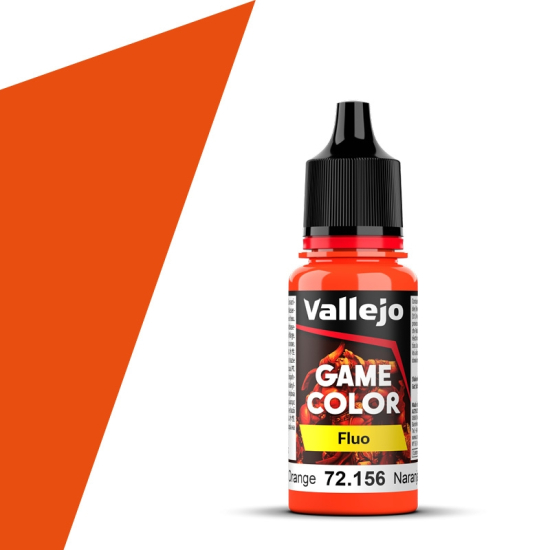 Vallejo Game Color 72.156 Fluorescent Orange, 18 ml