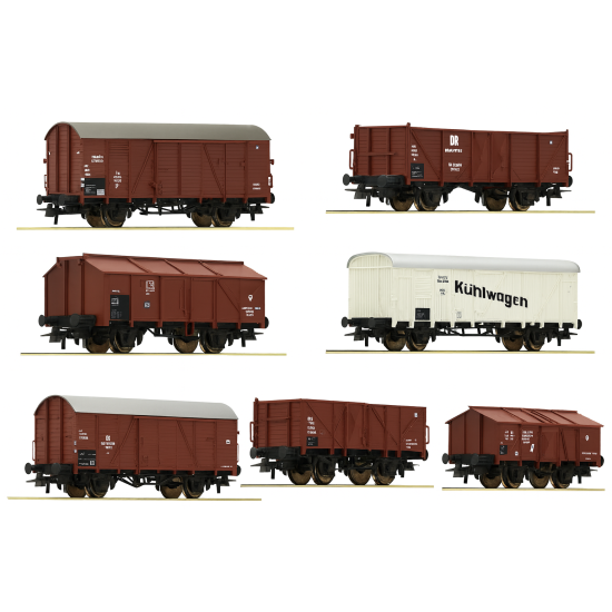Roco 44003 , Zestaw 8 wagonów towarowych DRG, epoka II, skala H0