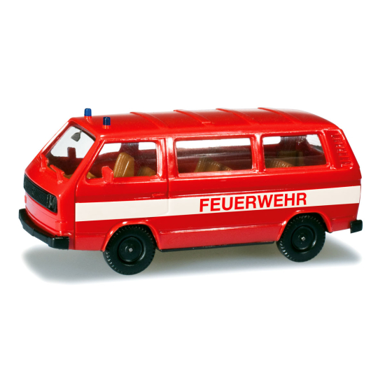 Herpa 012591 , MiniKit VW T3 BUS FEUERWEHR, Skala 1:87
