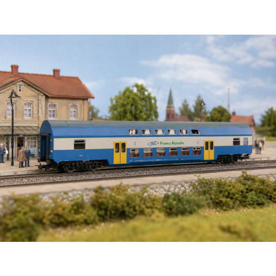 PIKO 97059 , Wagon piętrowy 2 klasy „Bohun” PKP Przewozy Regionalne, Stacja Leszno , H0 1:87