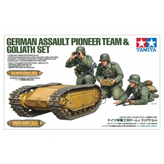 Tamiya 35357 , German Assault Pioneer Team & Goliath Set , 1:35