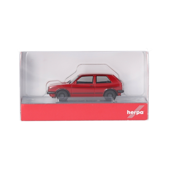 Herpa 430838-005 – Volkswagen (VW) Golf II GTI, Tornadorot (H0 1:87)