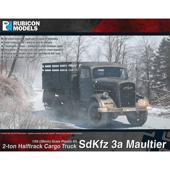 Rubicon Models - SdKfz 3a Maultier 2 ton Half-Track Cargo Truck