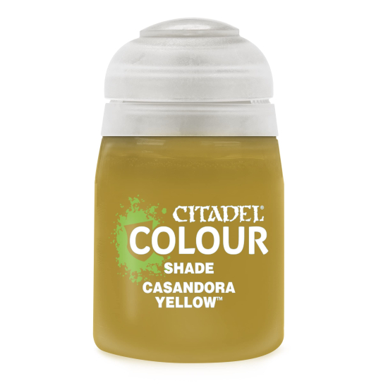 Shade Citadel : CASANDORA YELLOW Paints (18ml) , Games Workshop