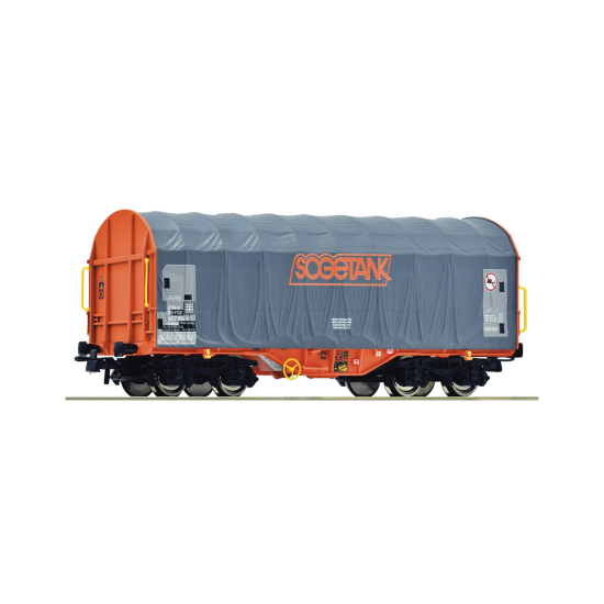 Roco 6600133 , Wagon z plandeką przesuwną Shimmns Sogetank H0 , skala H0
