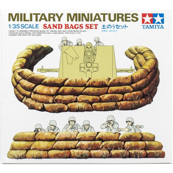 Tamiya 35025 , Military Sand Bags Set - Worki z piaskiem 1:35