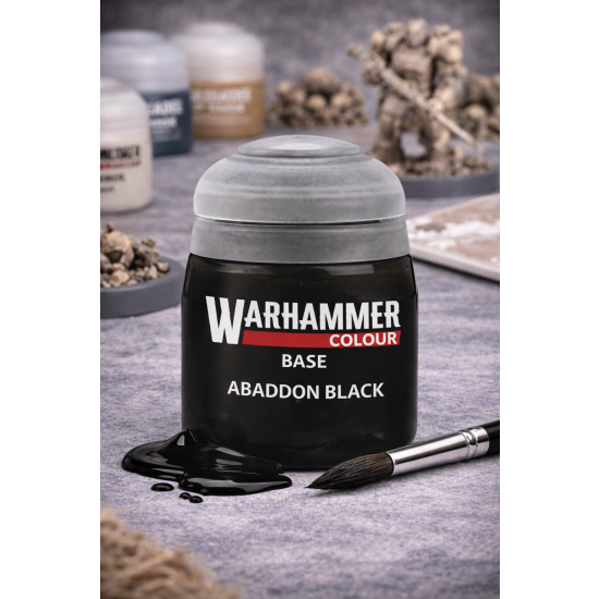 Warhammer Citadel Paints , Base: Abaddon Black (12ml)