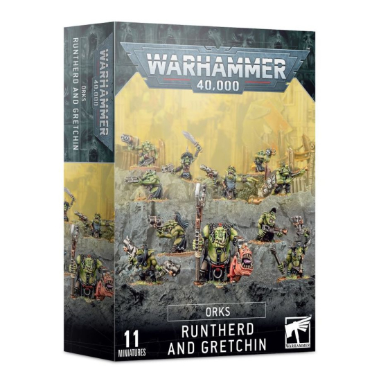 Warhammer 40000: ORKS: RUNTHERD AND GRETCHIN