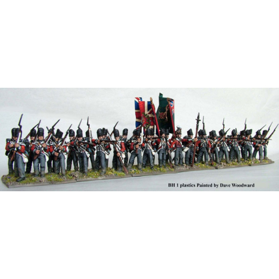 BH1 Plastic British Napoleonic Line Infantry – Piechota Liniowa Brytyjska (40 figurek)
