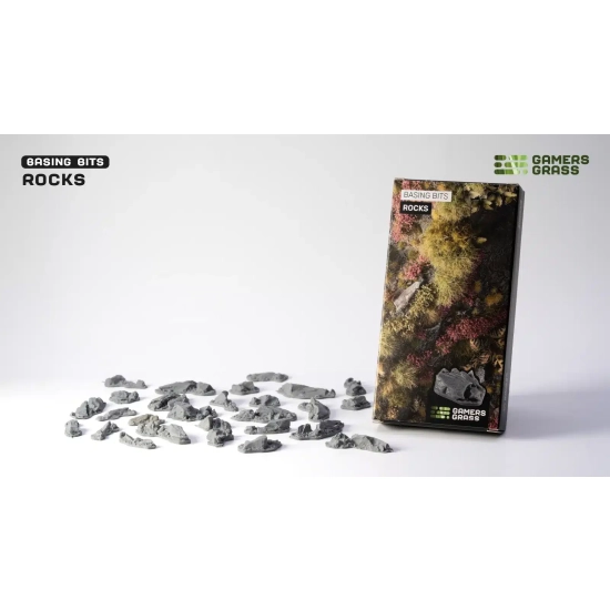 GamersGrass Basing Bits Rocks – skały i kamienie do podstawek i dioram