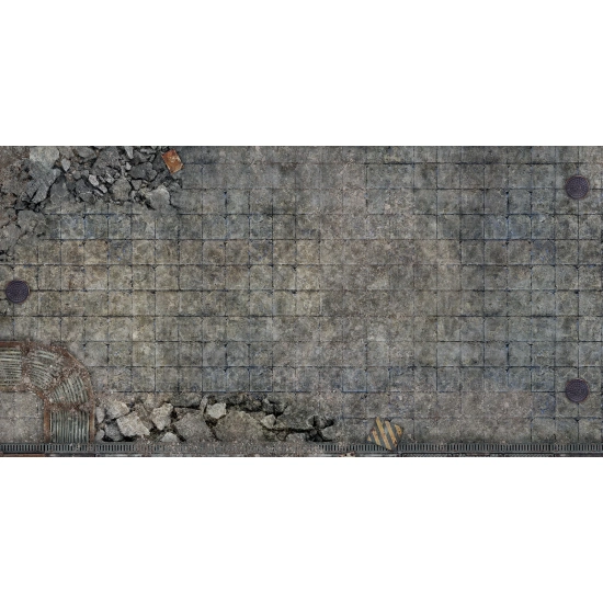 Playmats Gumowe Strefy Terenu Destroyed Square 12x6 Warhammer 40K 5 szt.