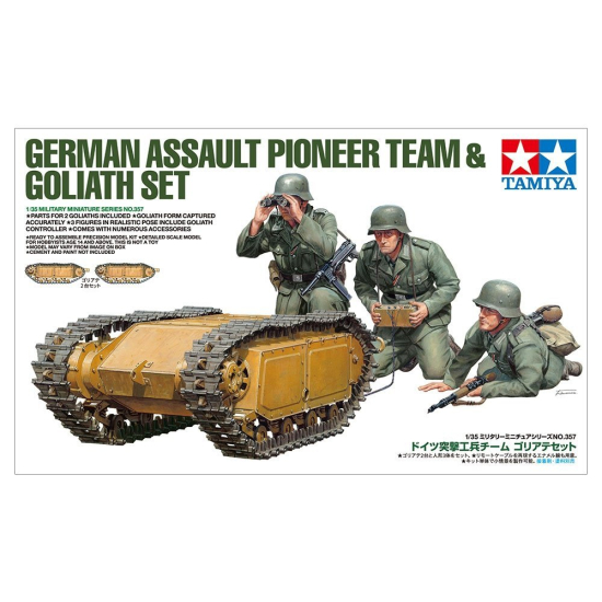 Tamiya 35357 , German Assault Pioneer Team & Goliath Set , 1:35