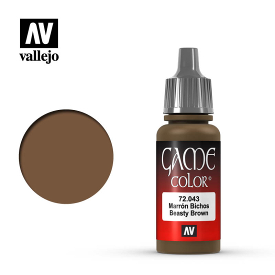 Vallejo Game Color 72.043 Beasty Brown 17 ml