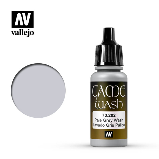 Vallejo Game Color 73.202 Pale Grey Wash 17 ml