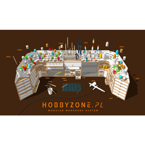 Hobby Zone HZ-SDM3b - Profesjonalny stolik do malowania figurek i modeli (36mm)