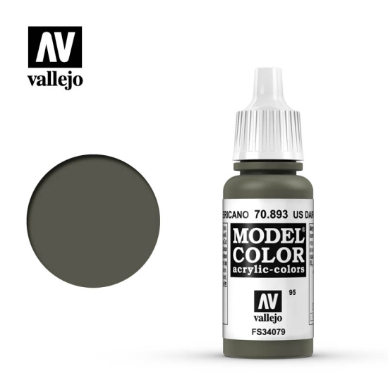 Vallejo Model Color 70.893 US DARK GREEN 17 ml
