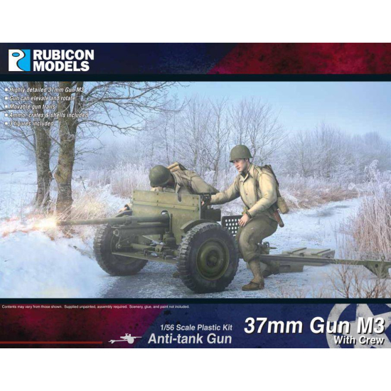 Rubicon Models 280103 - M3 37mm AT gun w/crew