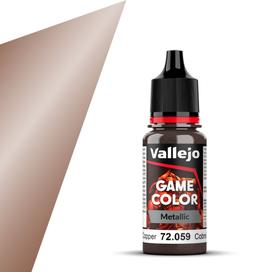 Vallejo Game Color 72.059 Hammered Copper, 18 ml