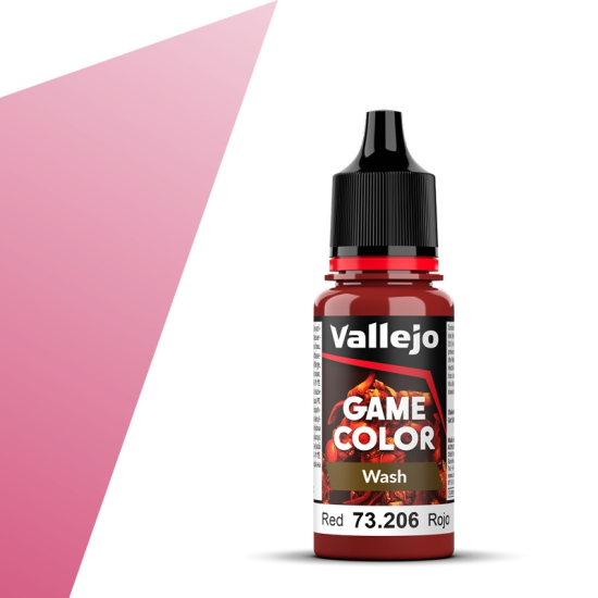 Vallejo Game Color 73.206 Red Wash, 18 ml
